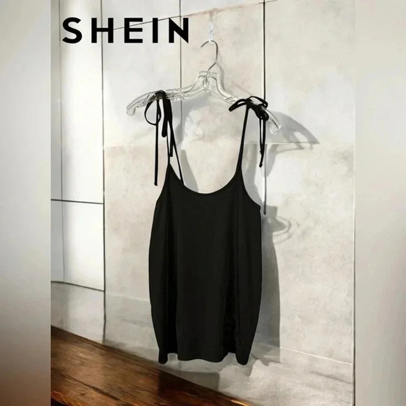 NWOT SHEIN SEXY, Bow Dress With Straps (without t-shirt), Medium, Black - Picture 6 of 9